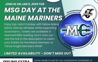 maine mariners day on January 5, 2025 to support the maine senior games